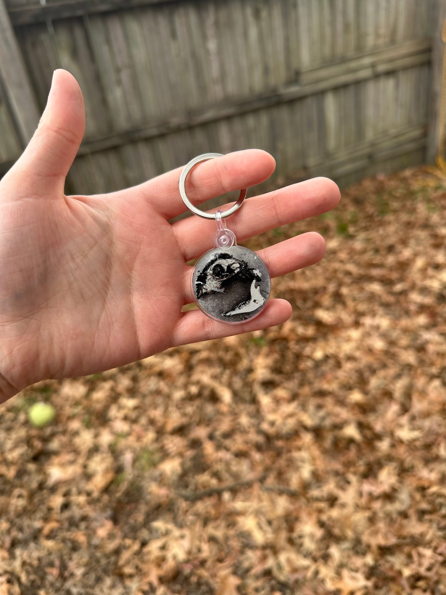 Sheep Skull Keychain