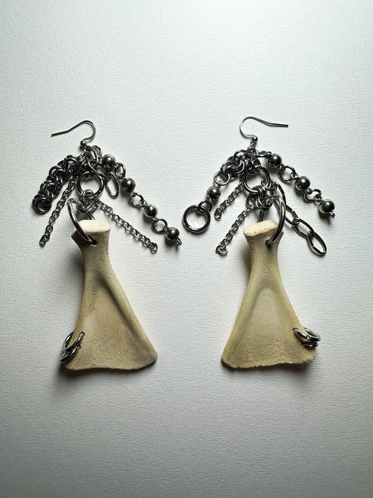 Bone Earrings No. 34